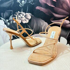Jimmy Choo Strappy Suede Sandals – Size 39.5 New!